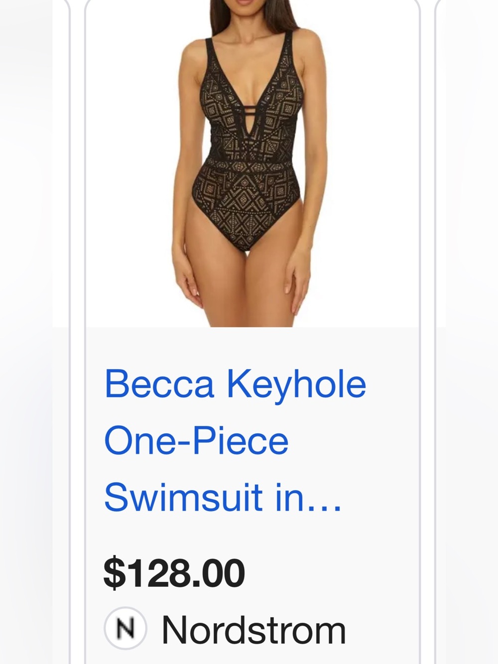 BECCA Keyhole One-Piece Swimsuit - Picture 8 of 17